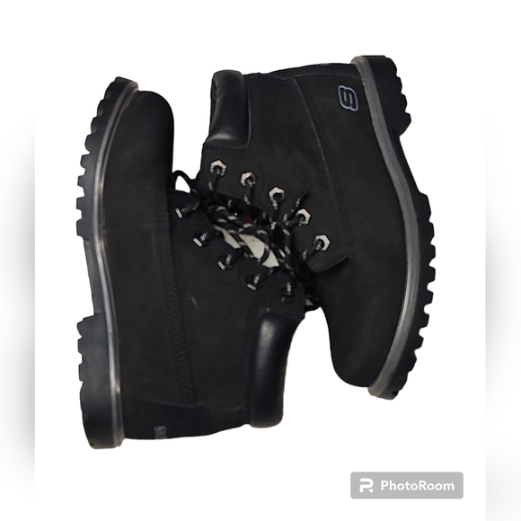 Sketcher's Boys Mecca Boots Black Size 2.5 - Picture 2 of 10